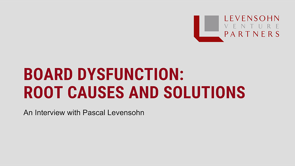 Video-title: Board Dysfunction: Root Causes and Solutions